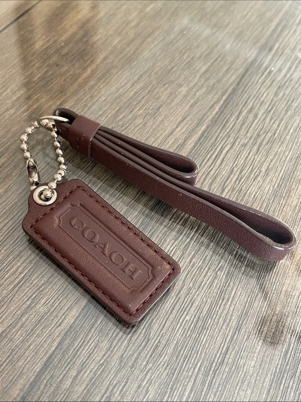 Coach Brown Hangtag & Zipper Pull - Replacement Parts